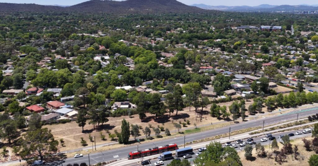 Canberra Suburban aerial view